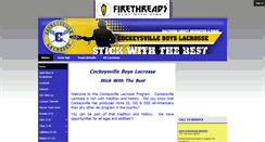 Desktop Screenshot of cockeysvillelax.com